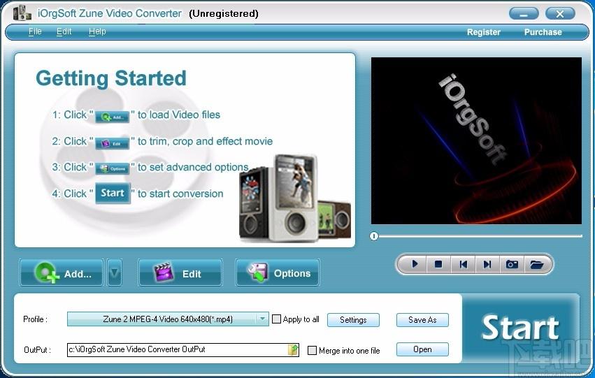 iOrgSoft Zune Video Converter,Zune视频格式转换
